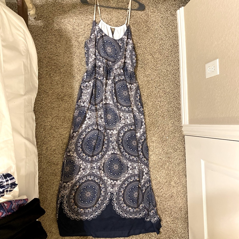 Ankle length dress beautiful summer pattern!!!